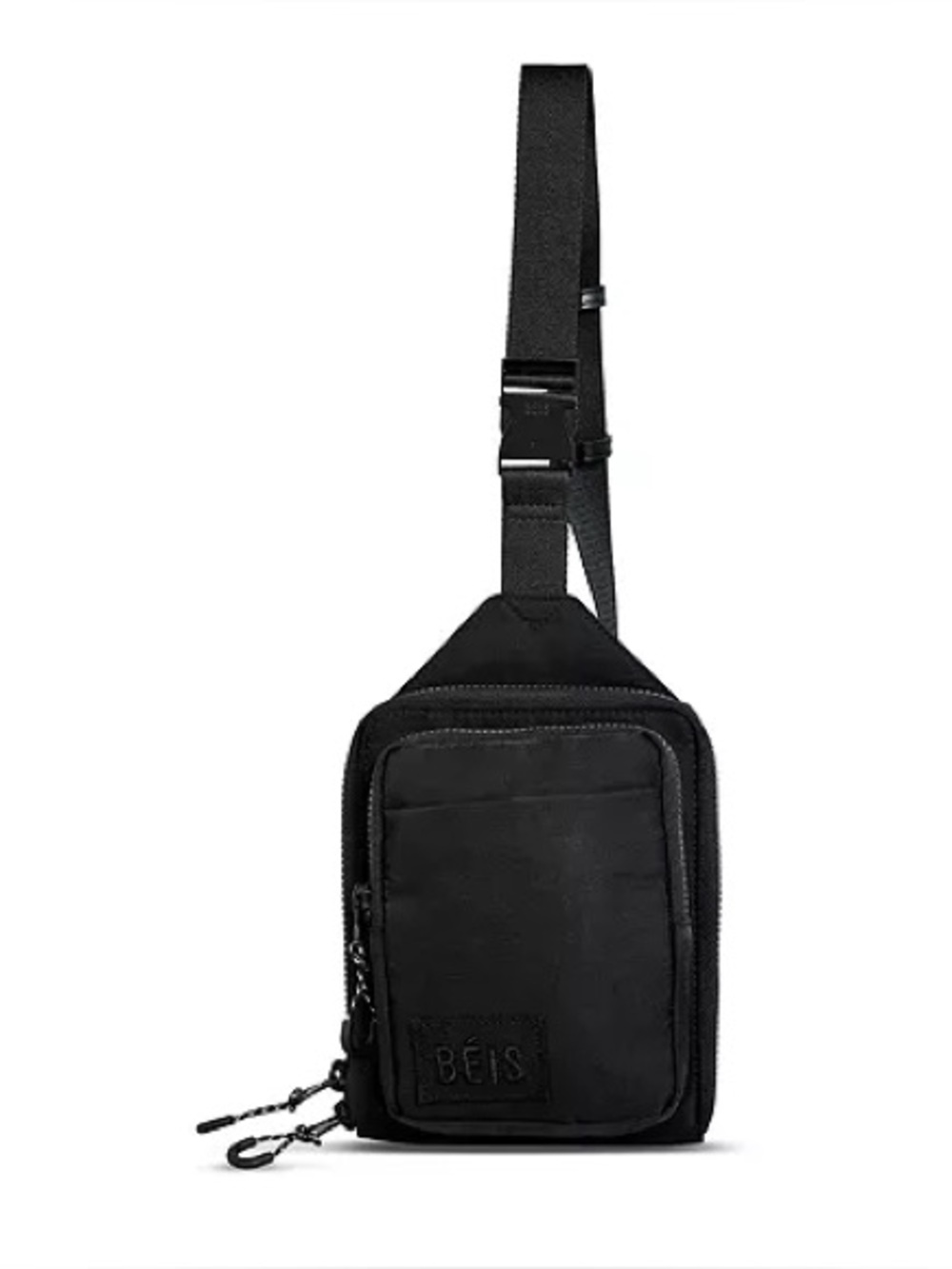 BEIS Black Compact Crossbody Sling Bag for Men Women
